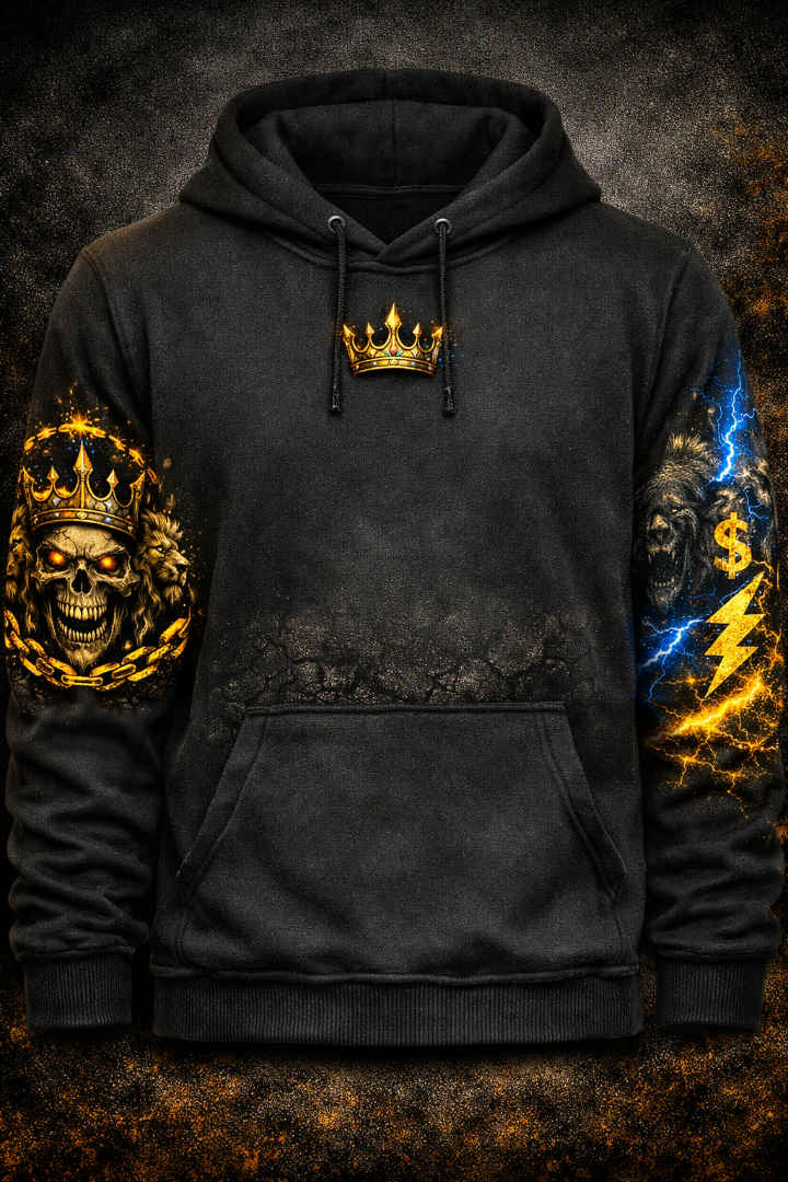 GEE Crown Hoodie - Black & Gold Edition