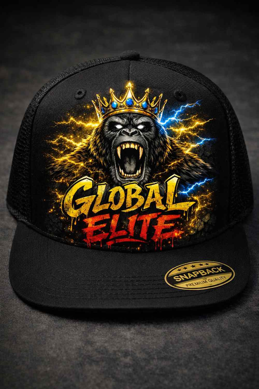 GEE Snapback Hat - Crowned Gorilla Edition