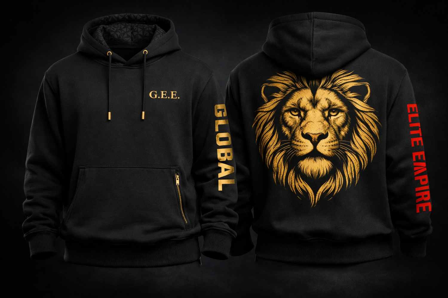 GEE Lion Hoodie - Gold Edition