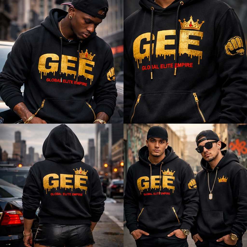 GEE Drip Hoodie - Gold Crown Edition
